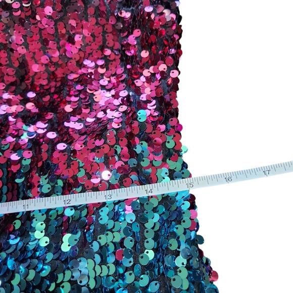 GUESS multicolor sequin sheath dress size 12 - Picture 11 of 12